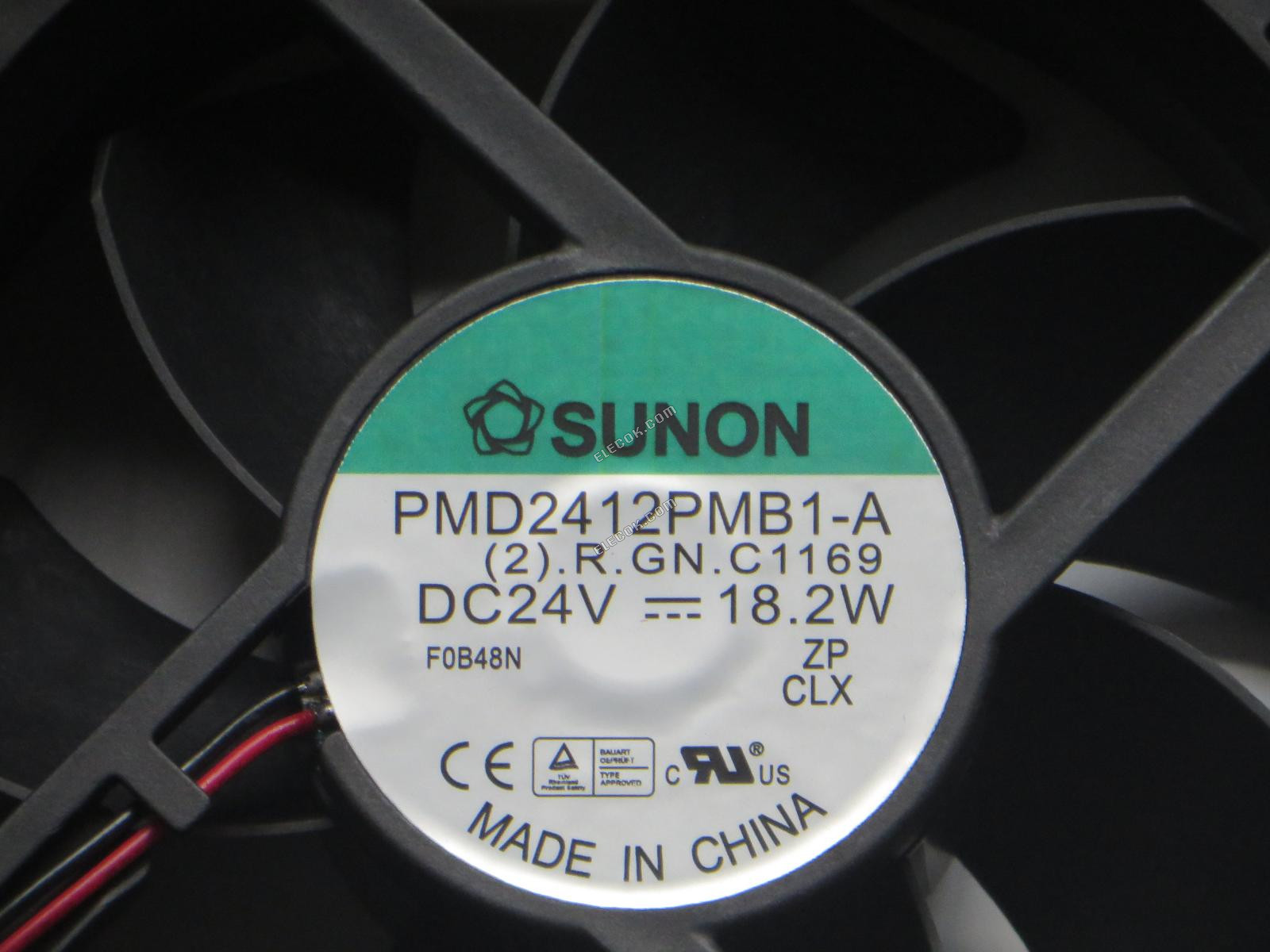 SUNON PMD2412PMB1-A 24V 18,2W 2 vodiče Chladicí Ventilátor 