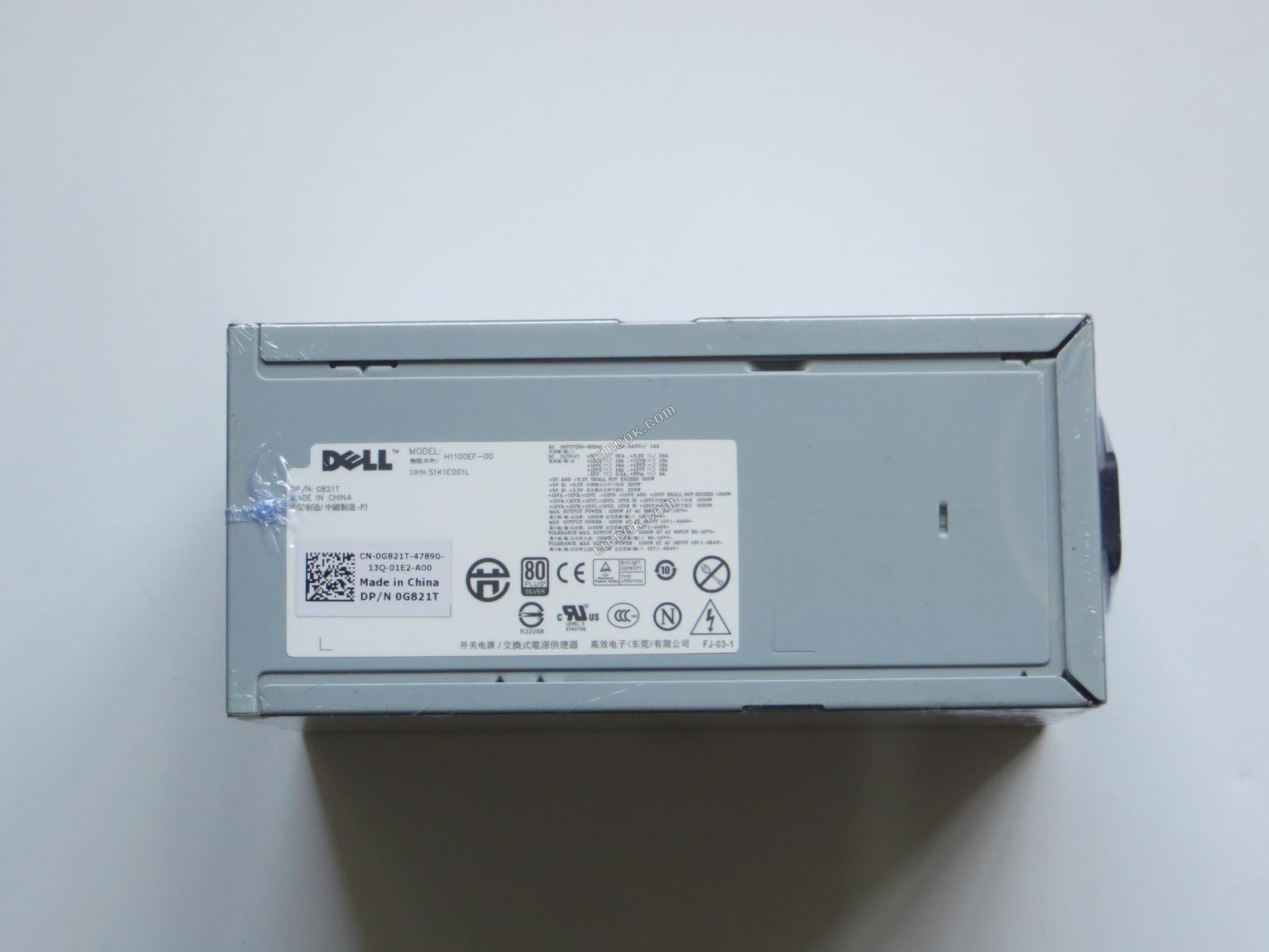 Dell Precision T7500 Server - Napájecí Zdroj 1100W, H1100EF-00, S1K1E001L, G821T, Použitý 