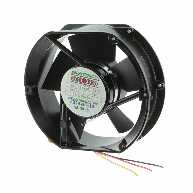 MA1751X48B1-FSR Mechatronics VENTILáTOR AXIáLIS 172X150X51MM 48V TACH 3 Huzal Kivezetések 