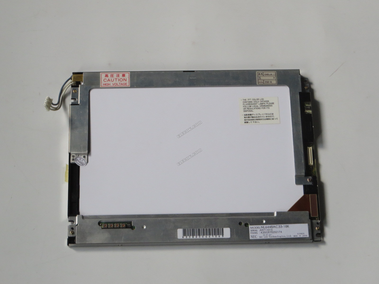 NL6448AC33-18K NEC 10,4" A-Si TFT-LCD Panel 