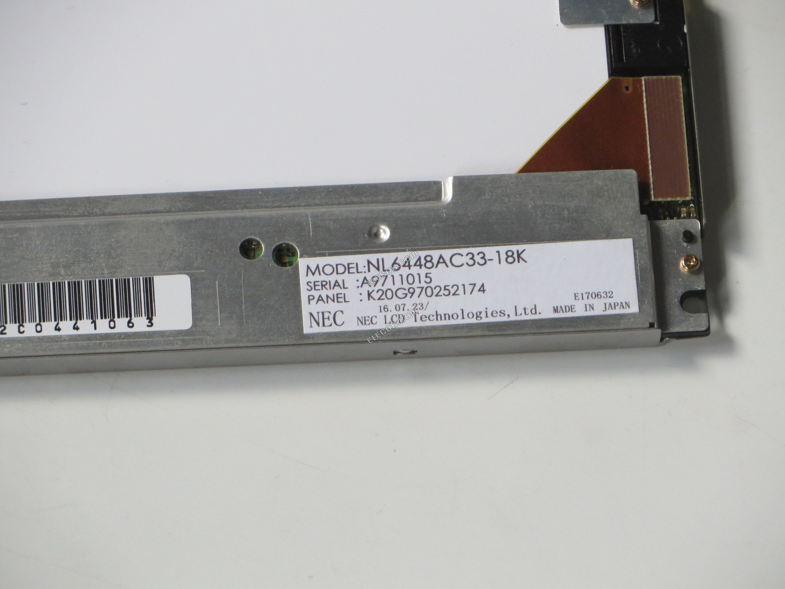 NL6448AC33-18K NEC 10,4" A-Si TFT-LCD Panel 