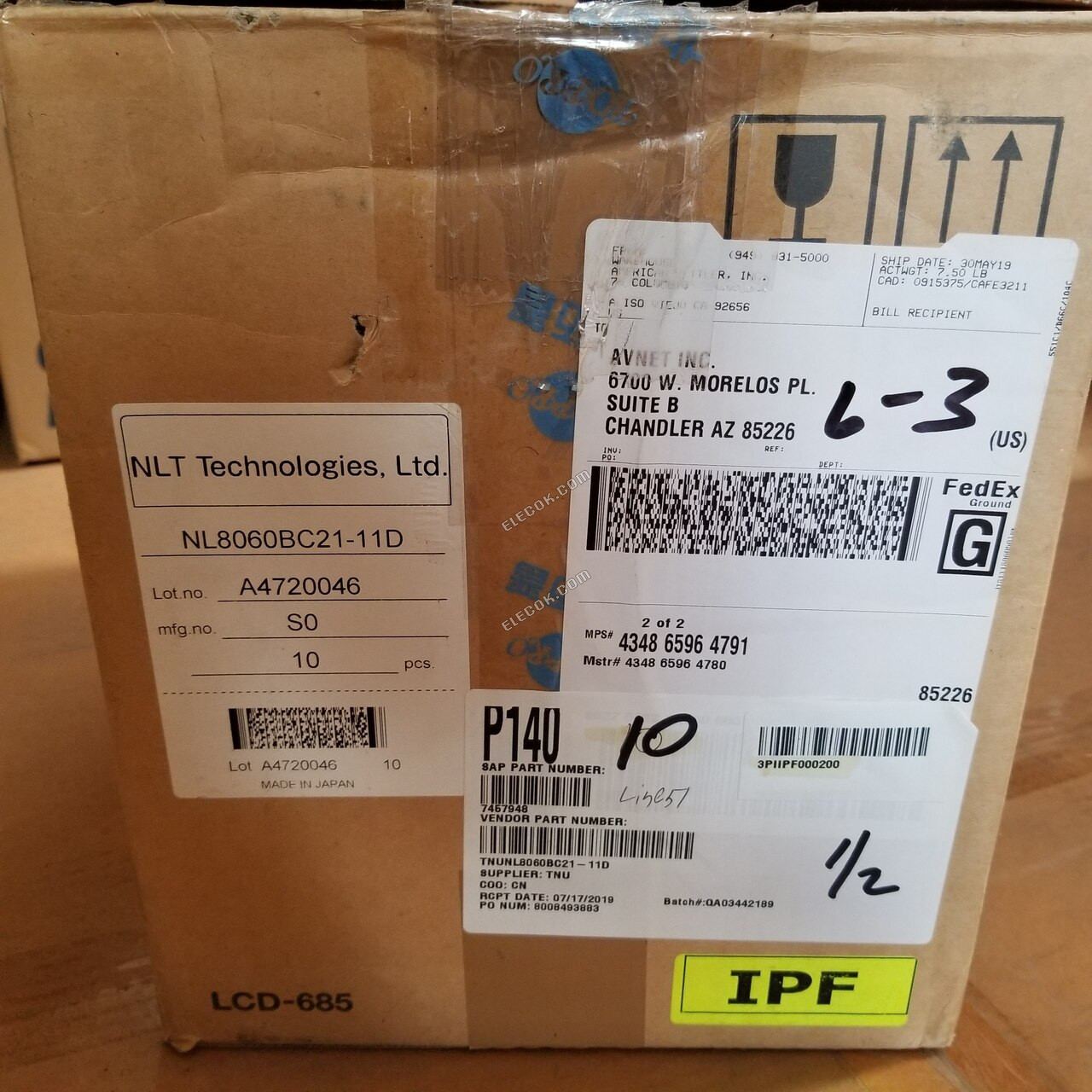 NL8060BC21-11D NEC 8,4" A-Si TFT-LCD Panel 