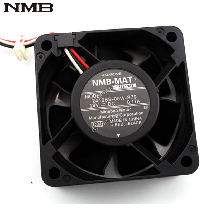 NMB 2410SB-05W-S79 24V 0,17A 3 vodiče chladicí ventilátor 