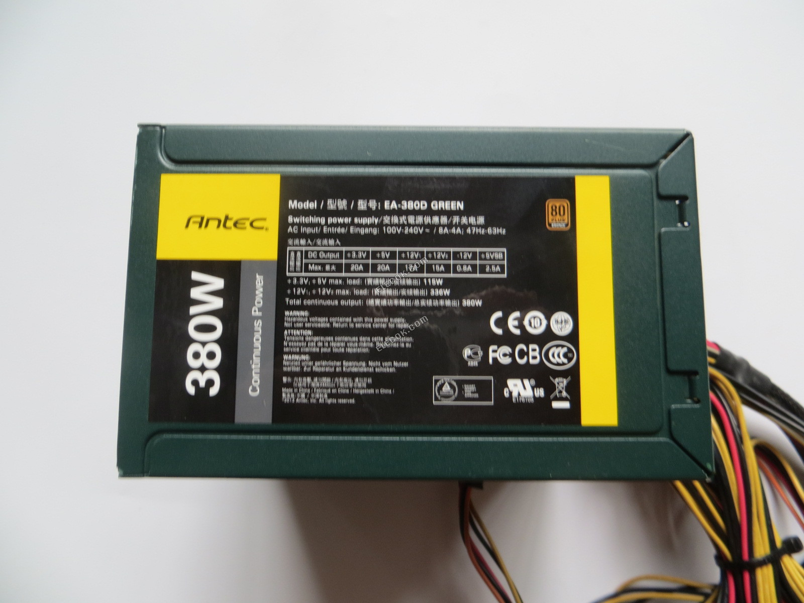 Antec EA-380D Server - Napájecí Zdroj 380W, EA-380D, Použitý 