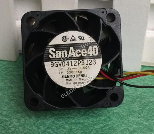 Sanyo 9GV0412P3J23 12V 0,6A 4 vezeték Hűtőventilátor 