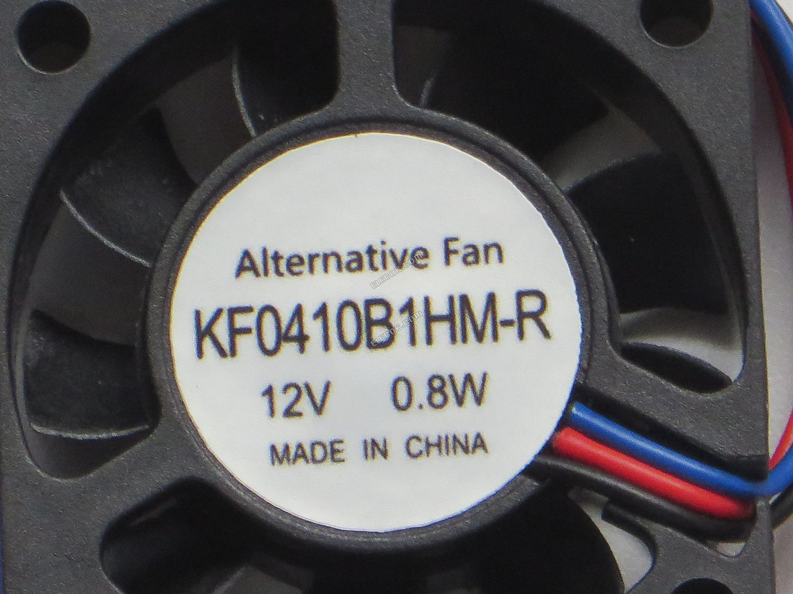 Jamicon KF0410B1HM-R 12V 0,8W 3 vezeték Ventilátor, helyettesítő riasztási funkcióval 