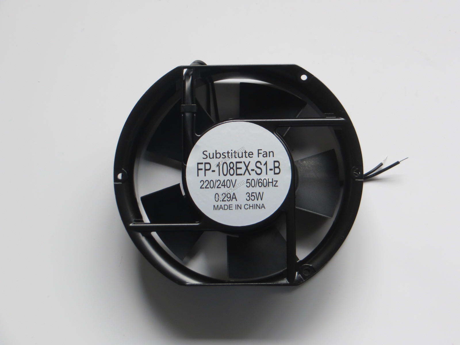 COMMONWEALTH FP-108EX-S1-B AC220/240V 50/60Hz 0,29A 35W 2 vodiče Ventilátor, náhrada oval tvar 