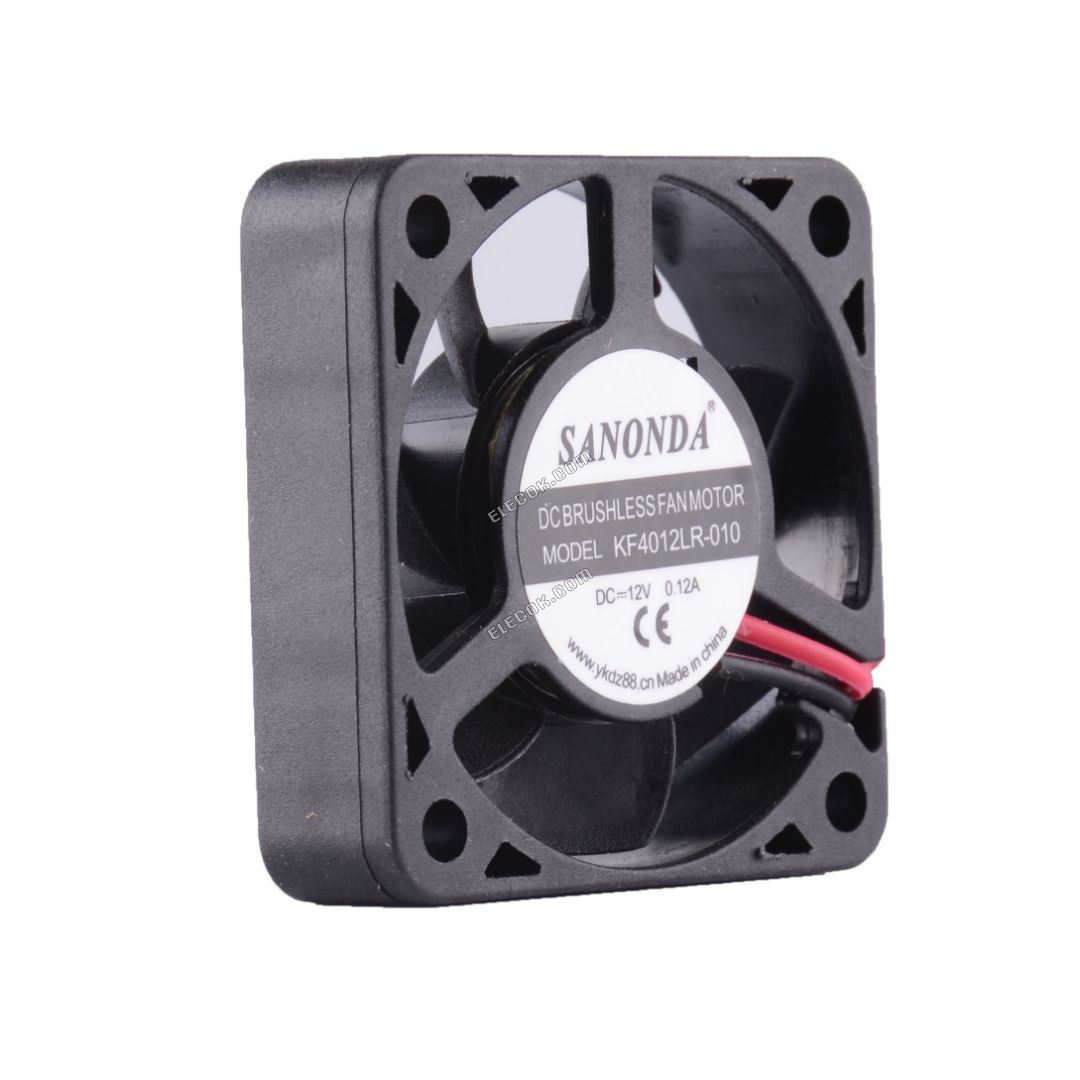 SANONDA KF4012LR-010 12V 0,12A 2 vezeték Hűtőventilátor 