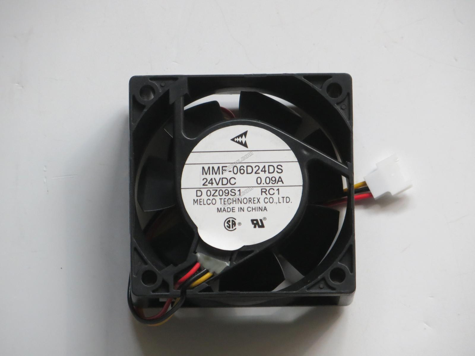 MMF-06D24DS-RC1 Mitsubishi 24V 0,09A 60*60*25mm 3 vezeték hűtőventilátor 