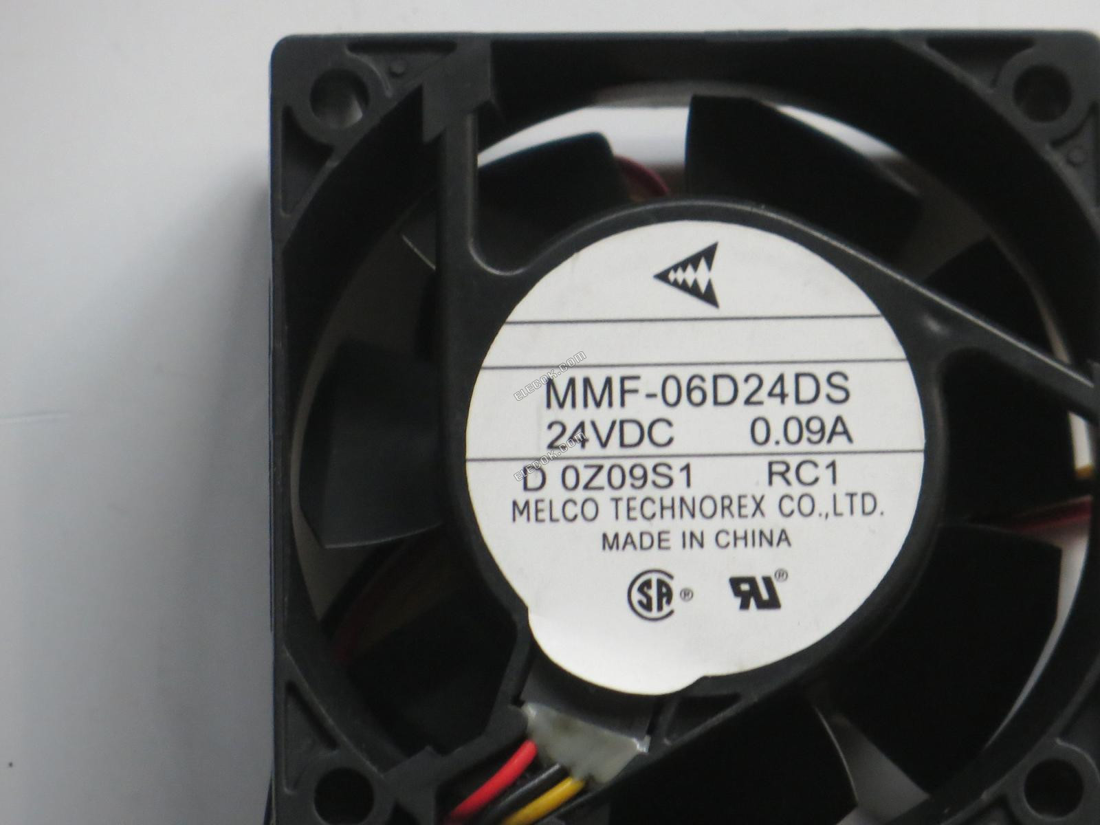 MMF-06D24DS-RC1 Mitsubishi 24V 0,09A 60*60*25mm 3 vezeték hűtőventilátor 