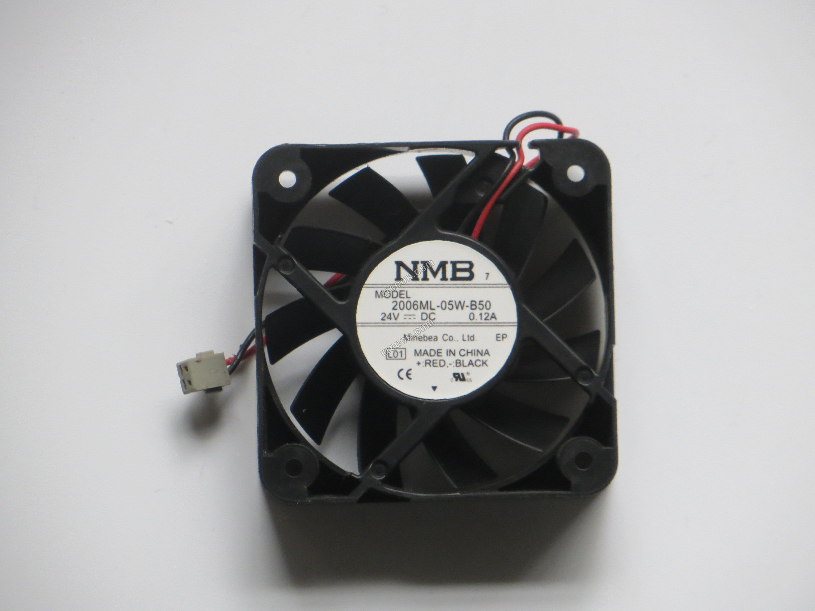 NMB 2006ML-05W-B50 50*50*15 24V 0,12A 2Wire Hűtőventilátor, felújított 