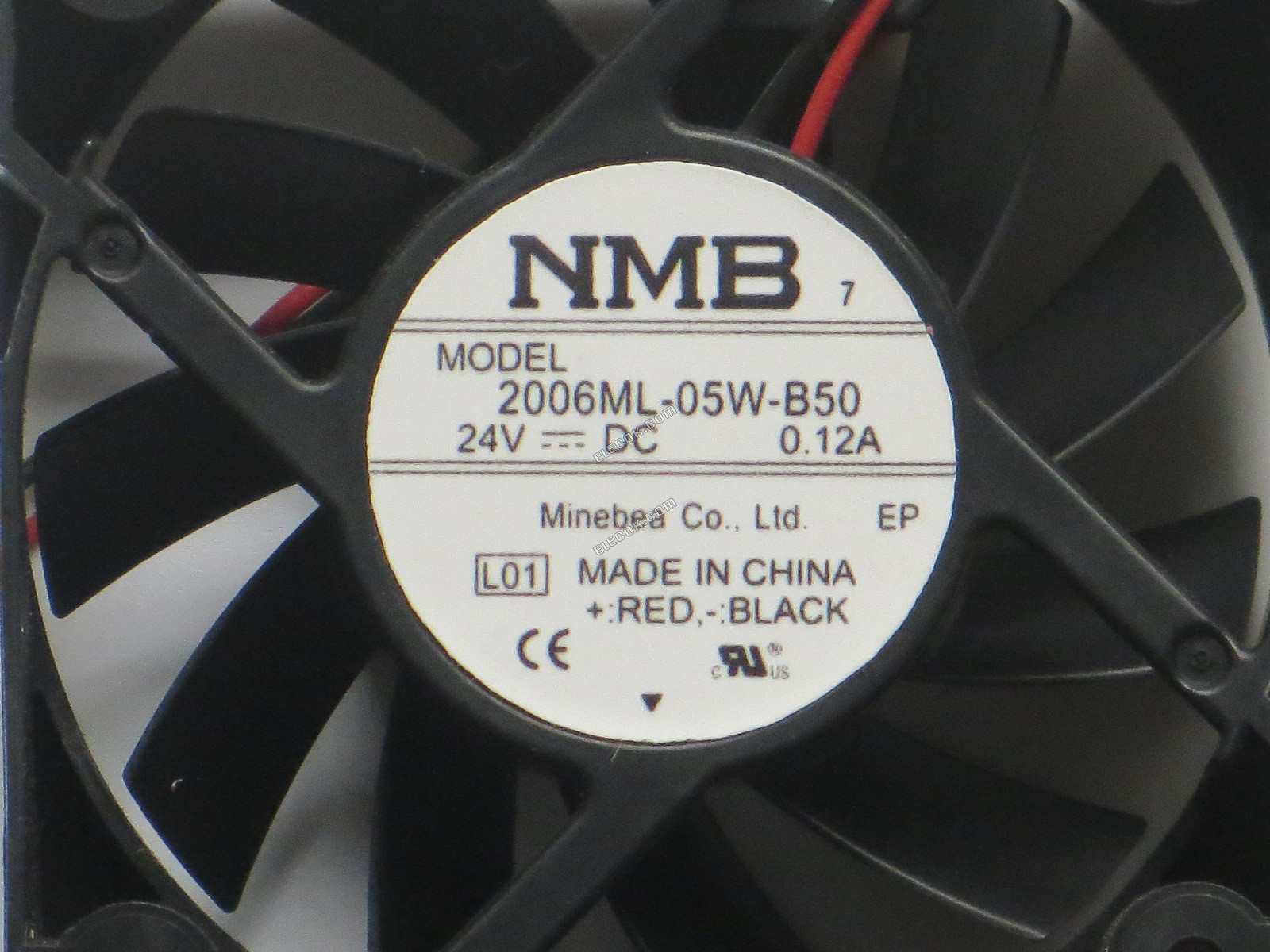 NMB 2006ML-05W-B50 50*50*15 24V 0,12A 2Wire Hűtőventilátor, felújított 