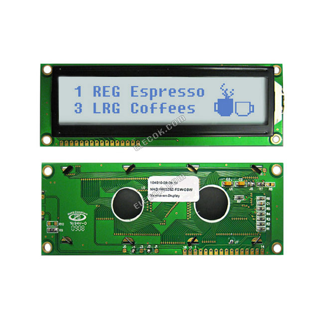 NHD-16032BZ-FSW-GBW Newhaven Display LCD Graphic Displej Modul STN-Gray 122.0 x 44.0 