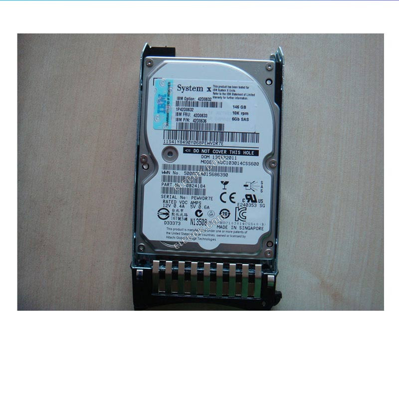 IBM 146GB 10K 6GB 2.5 42D0632 MBD2147RC server hard drive