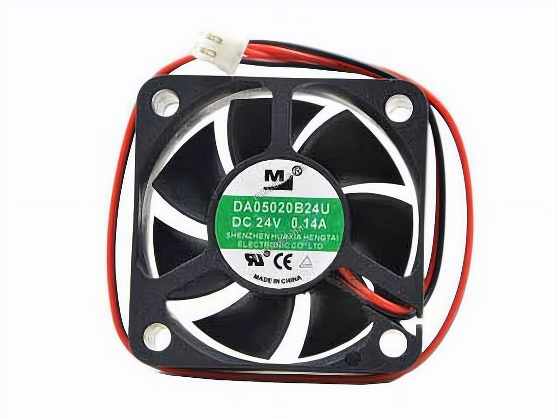 M / Huaxia Mengtai DA05020B24U Server - čtvercový Ventilátor DA05020B24U, DC 24V 0,14A 2 Vodiče 