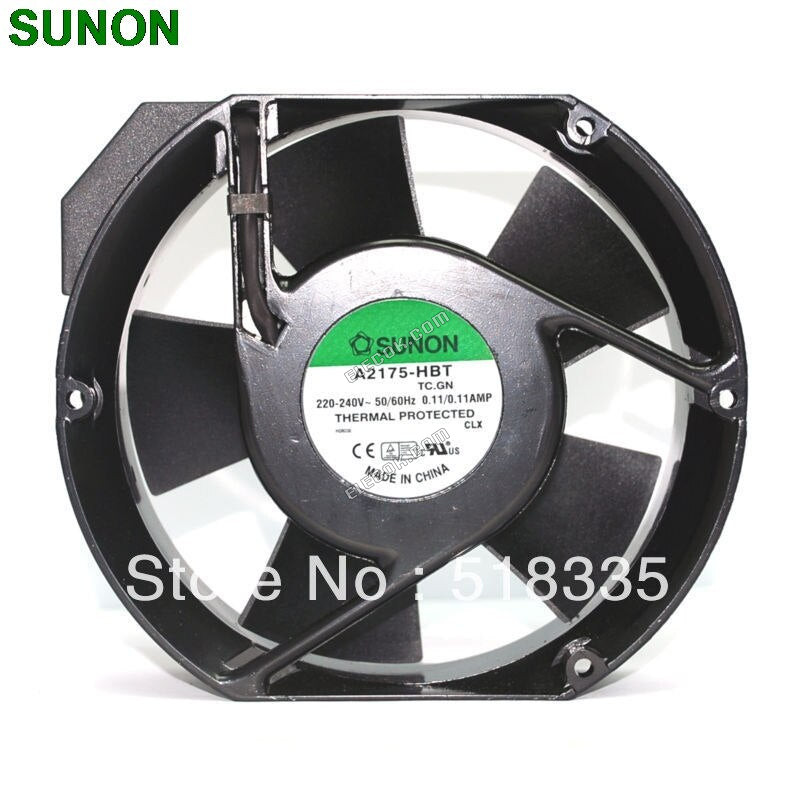 Sunon A2175 HBT AC Ventilátor 171x151x5 Mm 17cm 17251 230VAC 50 60Hz se zásuvkovým připojením 