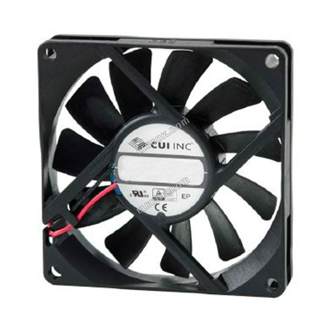 CFM-8025V-126-280-20 CUI, Inc. VENTILáTOR AXIáLNí 80X25MM 12VDC VODIč 3 Vodič Vývody 