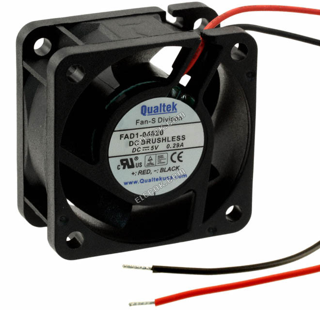 Qualtek FAD1-04020BHLW11 5V 0,14A 0,7W 2 vodiče Chladicí Ventilátor 