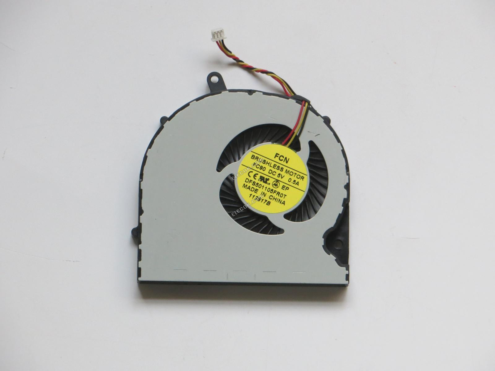 pro FCN BRUSHLESS MOTOR FC90 DFS501105FR0T 5V 0,5A 3 vodiče Chladicí Ventilátor 