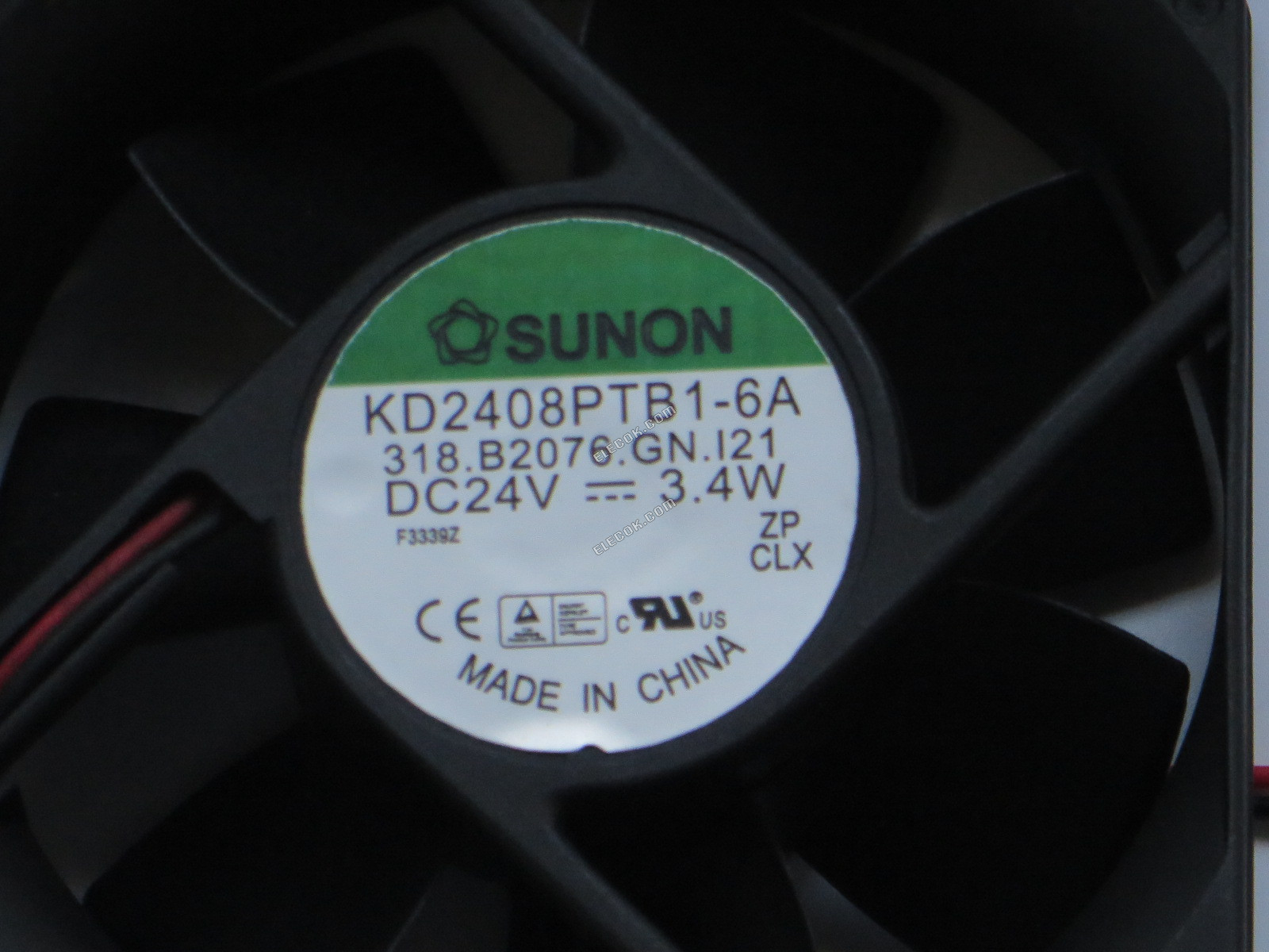 SUNON KD2408PTB1-6A 24V 3,4W 2 vodiče Chladicí Ventilátor 