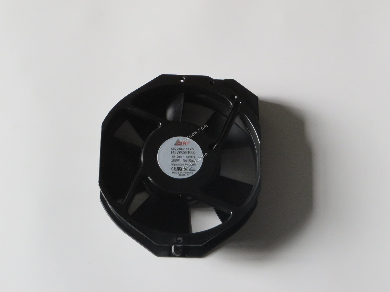 ETRI 148VK0281000 208/240V 200/170mA 35/33W Hűtőventilátor, felújított 