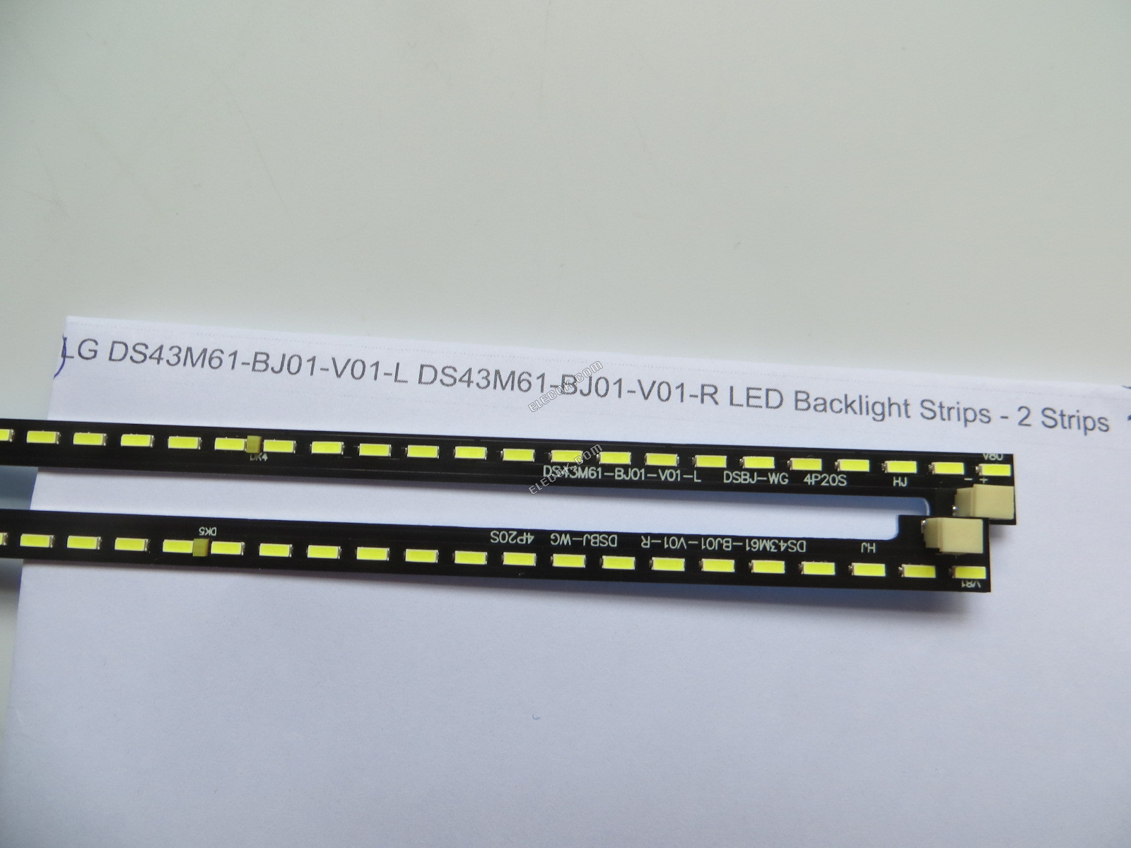 LG DS43M61-BJ01-V01-L DS43M61-BJ01-V01-R LED Backlight Strips - 2 Strips