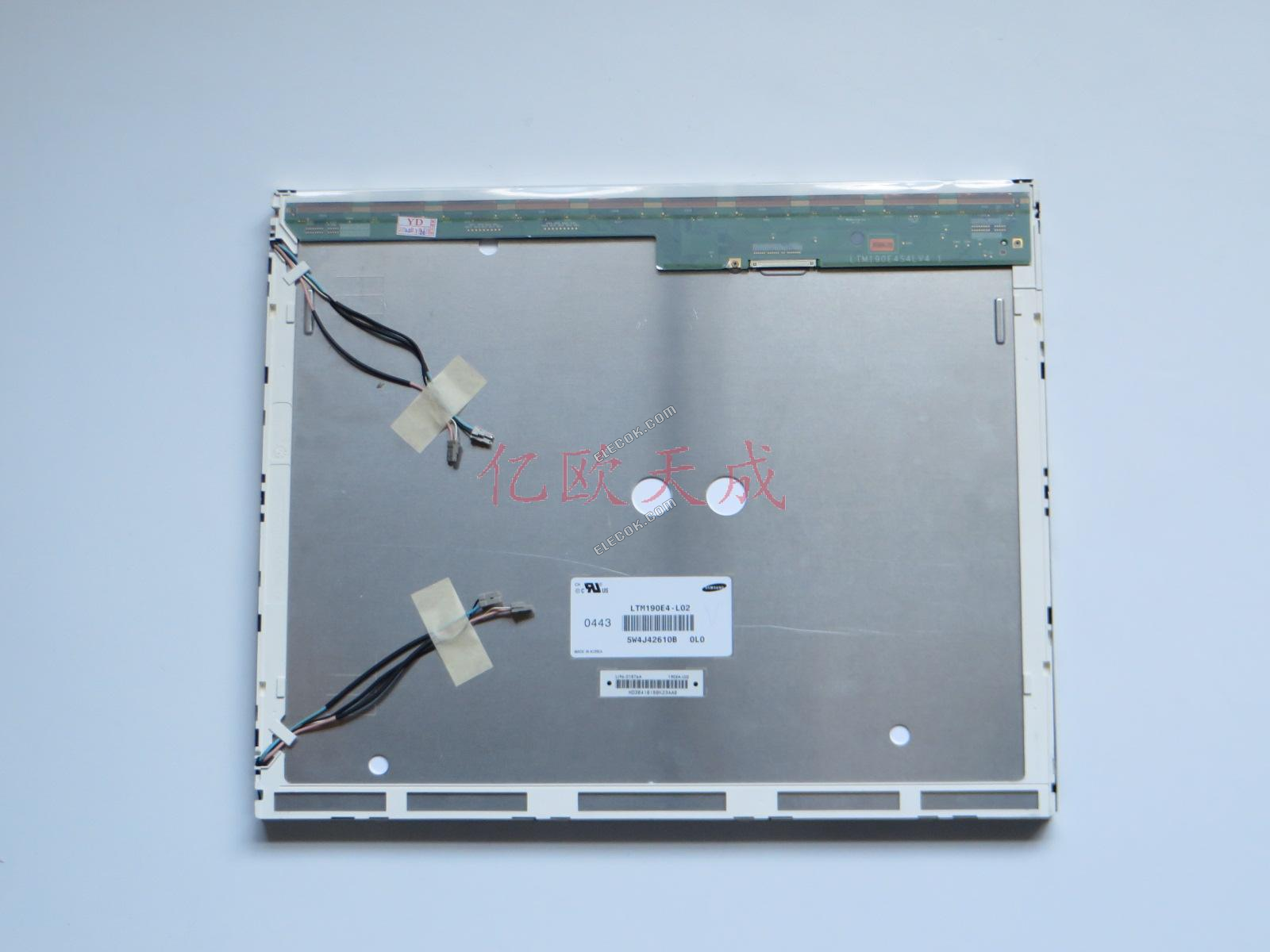 LTM190E4-L02 SAMSUNG 19.0" a-Si TFT-LCD Panel használt, the csatolófelület egyezik a láb csatlakozó 