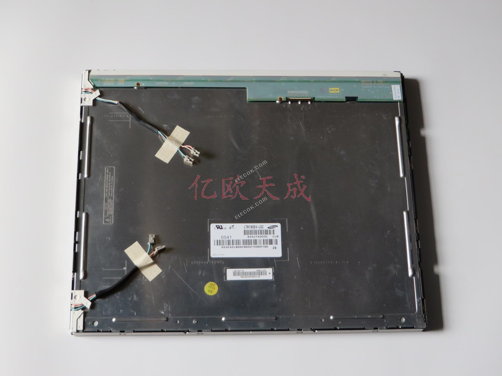 LTM190E4-L02 SAMSUNG 19.0" a-Si TFT-LCD Panel használt, the csatolófelület egyezik a láb csatlakozó 