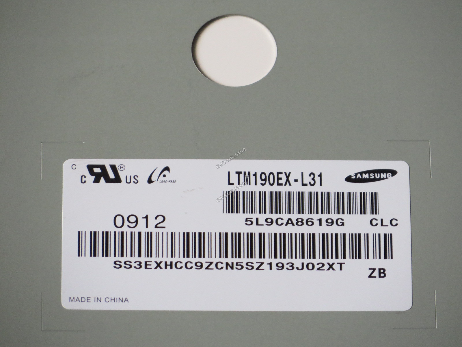 LTM190EX-L31 SAMSUNG 19.0" a-Si TFT-LCD Panel használt 