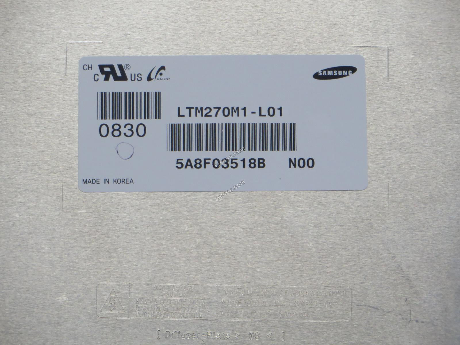 LTM270M1-L01 SAMSUNG 27.0" a-Si TFT-LCD Panel 