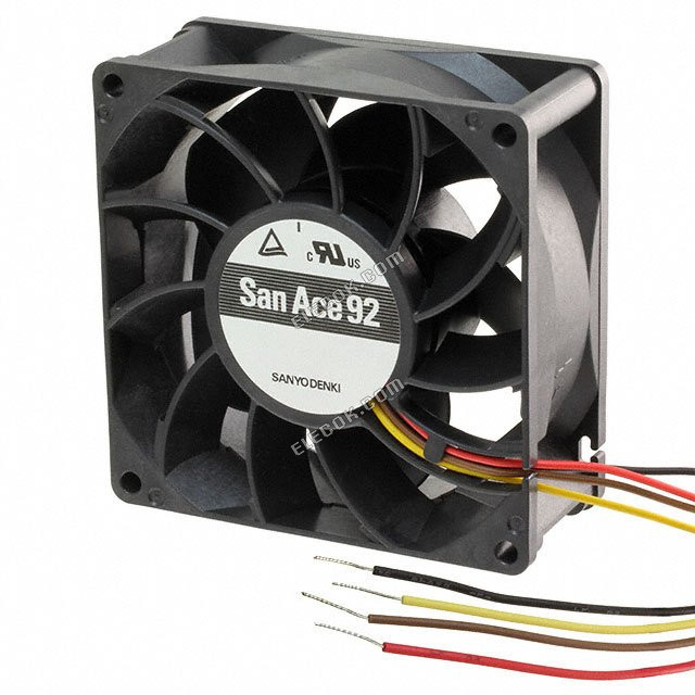 Sanyo 9GV0912P1G031 12V 4,1A 4 Vezetékek Hűtőventilátor 