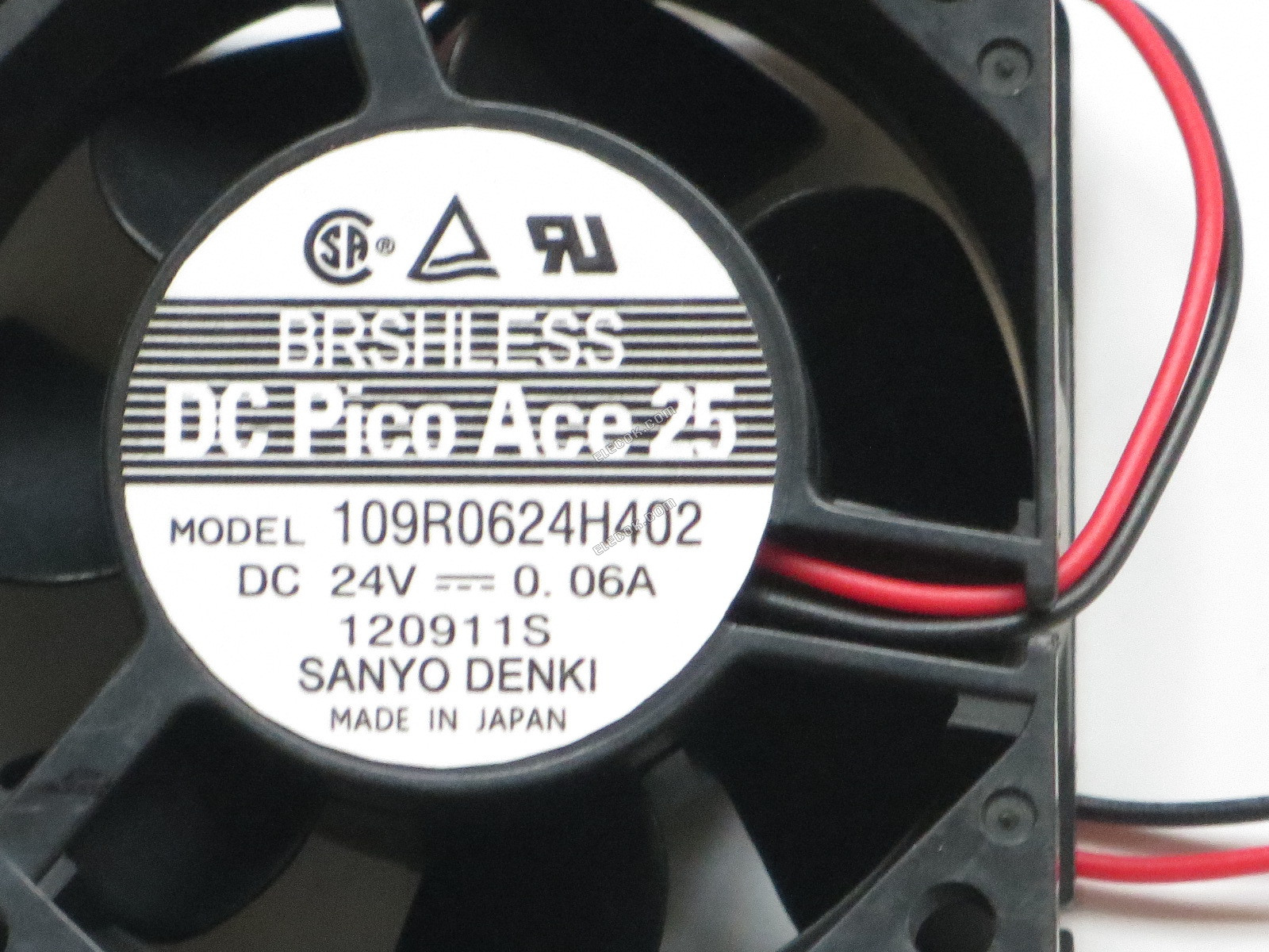 Sanyo 109R0624H402 24V 0,06A 2 vezeték Hűtőventilátor 