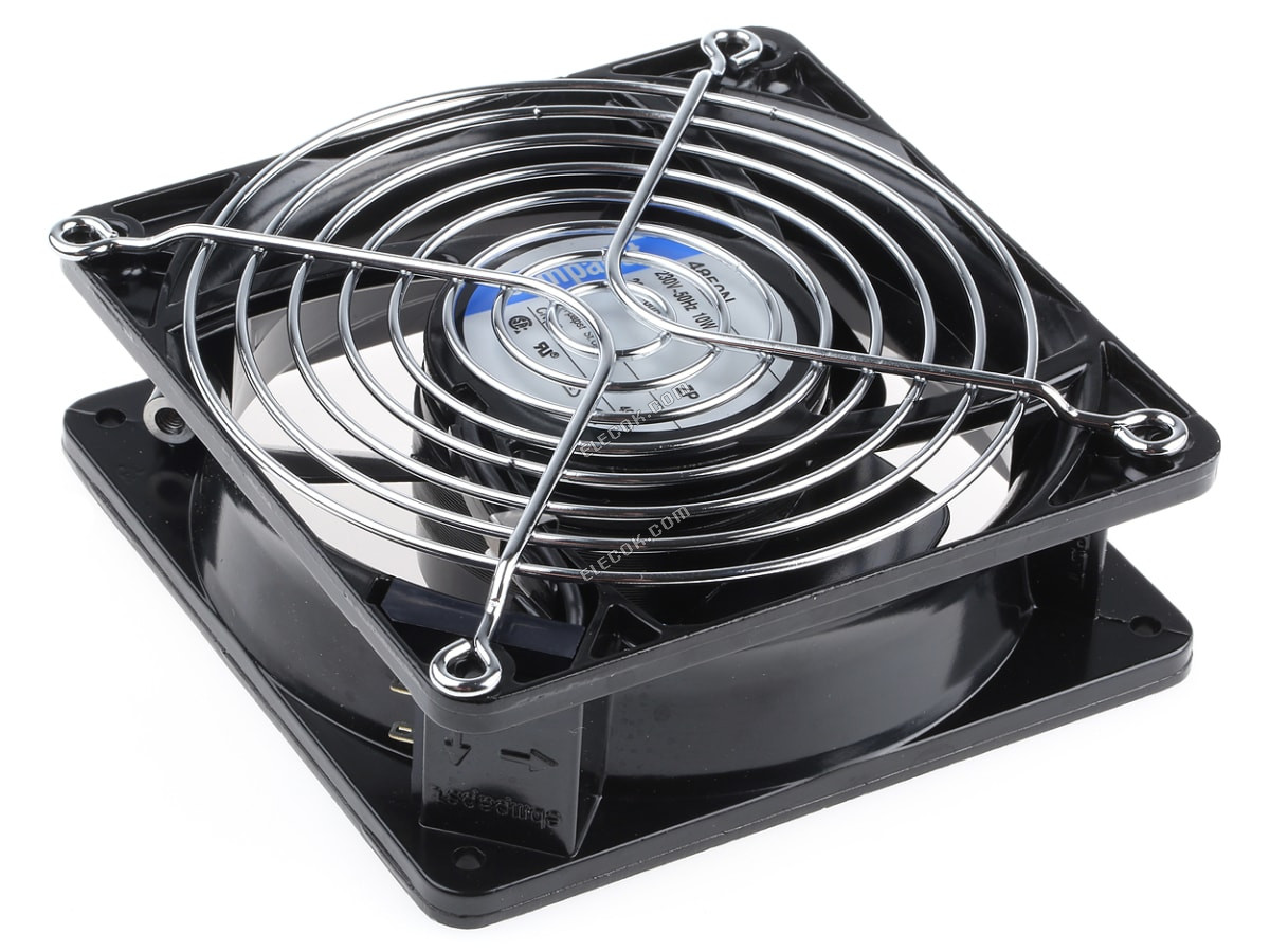 4650Z-KR0 ebm-papst, 230 V váltóáram, VáLTóáRAM Axiális Ventilátor Kit, 119 x 119 x 38mm, 160m³/h, 19W 