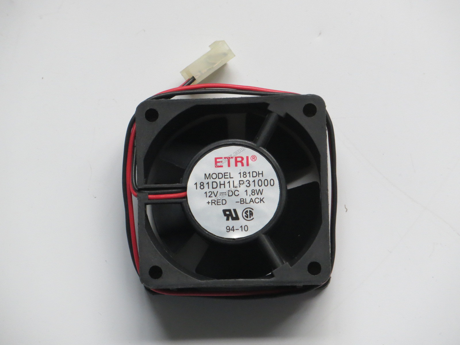 ETRI 181DH Server - čtvercový Ventilátor 181DH1LP31000, sq60x60x25, 2 vodiče, 12V 1,8W 