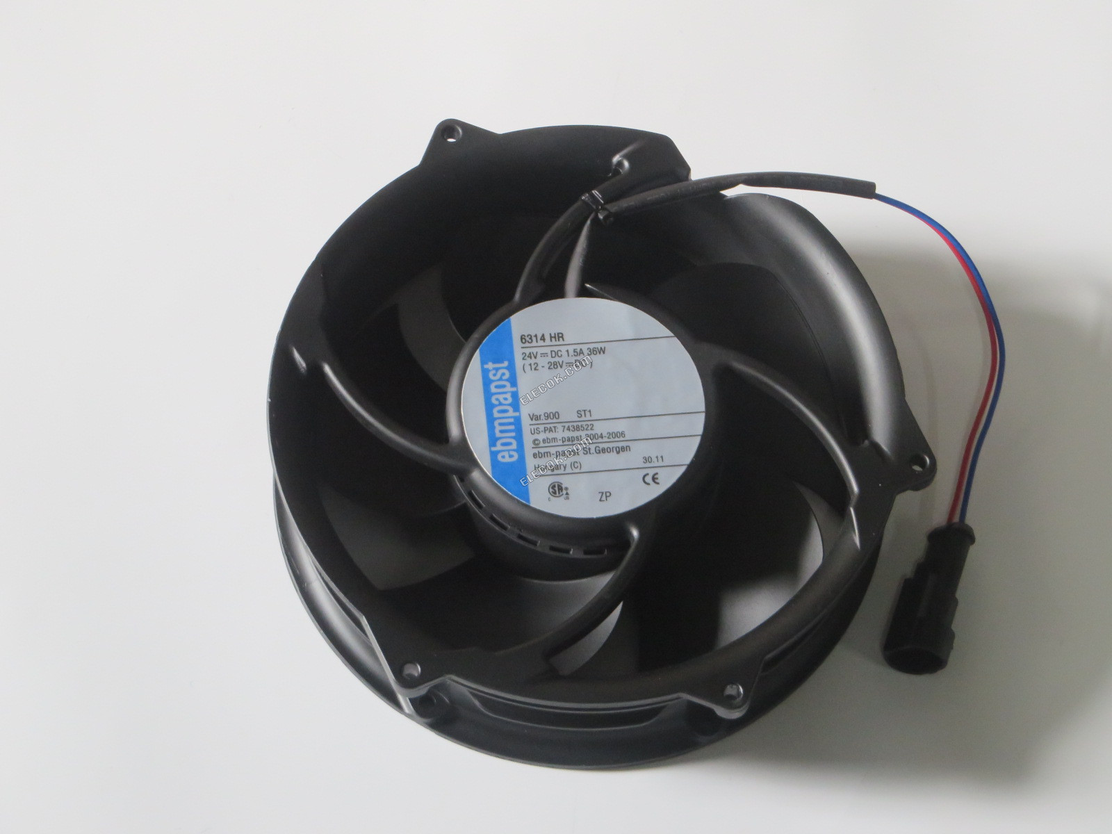 EBM 6314HR 17251 24V 36W 2 vodiče Chladicí Ventilátor s ABB konektor, repasovaný 