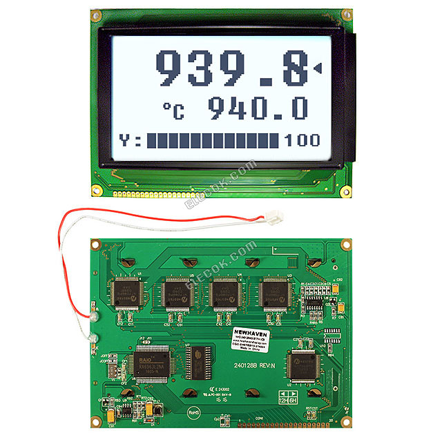 NHD-240128WG-BTFH-VZ# Newhaven Display LCD Graphic Kijelző Modul 240 x 128 FSTN + 144.0 x 104.0 