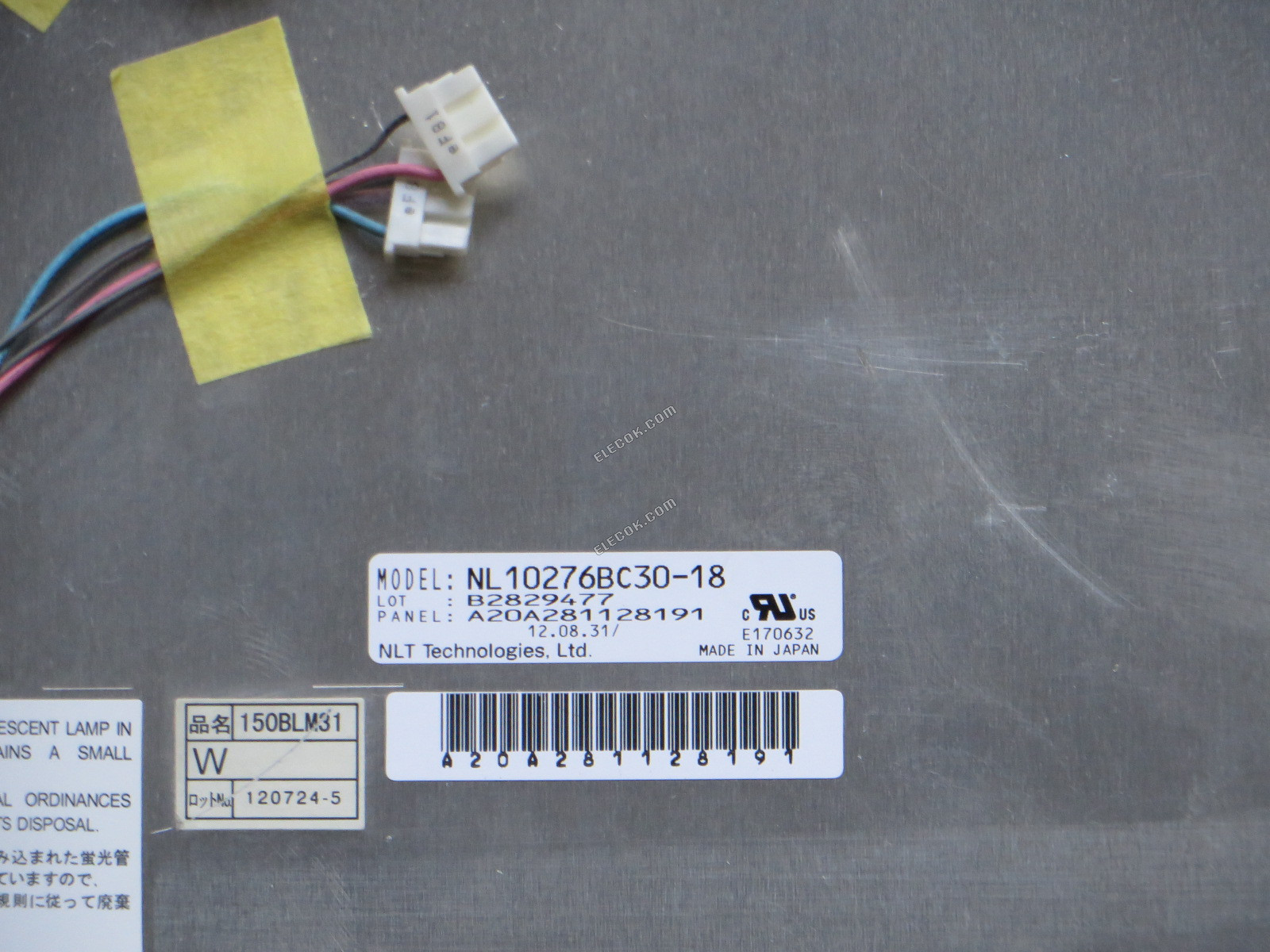 NL10276BC30-18 NEC 15.0" a-Si TFT-LCD Panel 