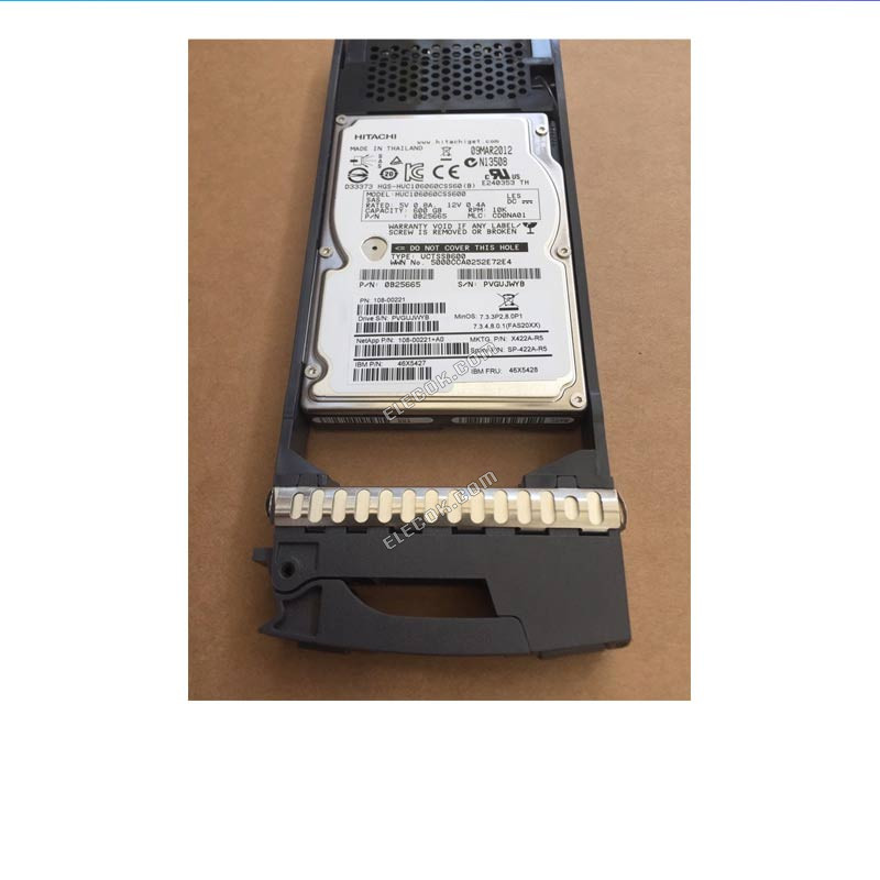 NetApp 600G 10K SAS 2.5 X422A-R5 FAS2240 FAS3240 FAS3250 HDD