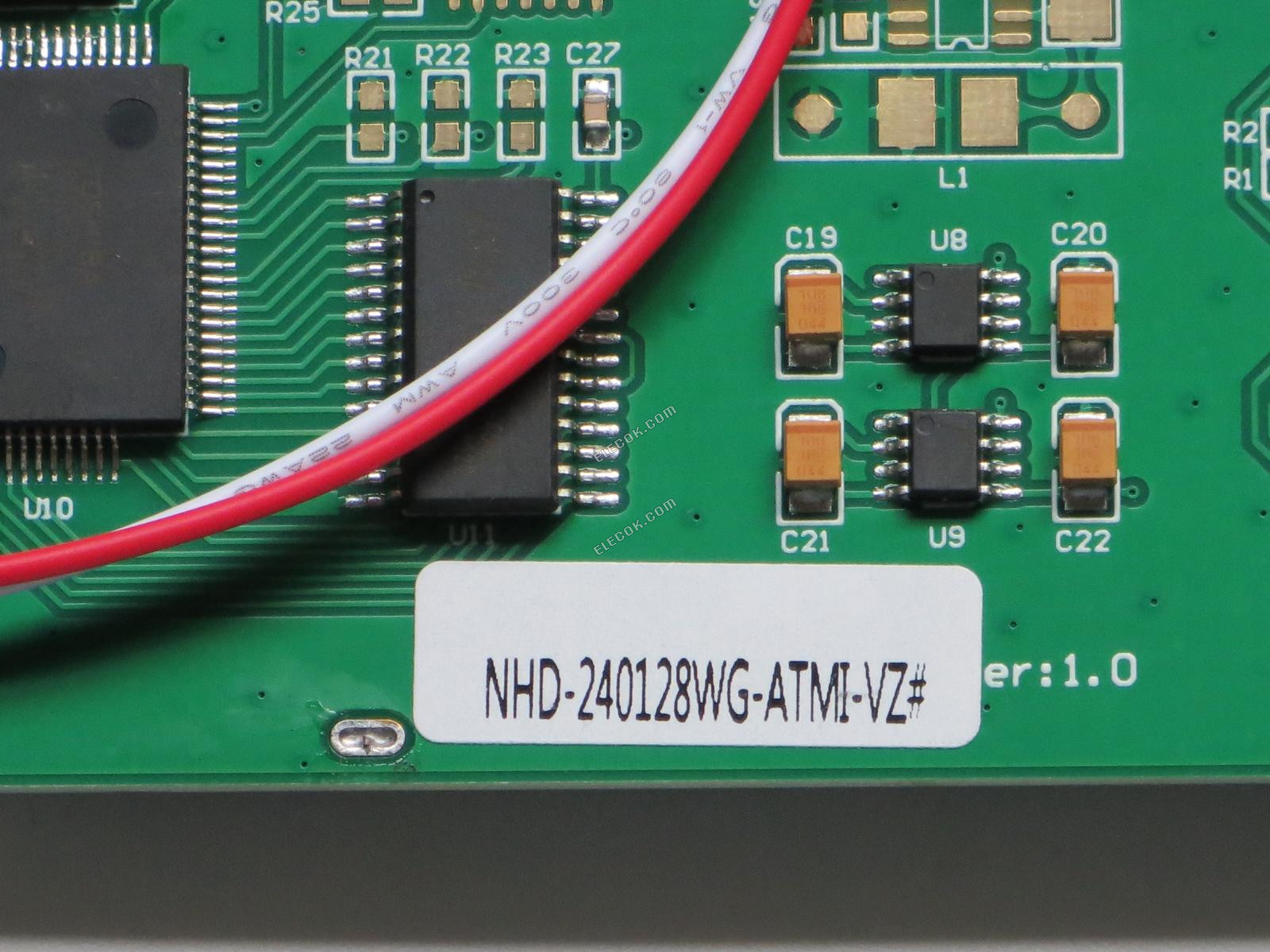 NHD-240128WG-ATMI-VZ# LCD, náhrada modrá fólie 