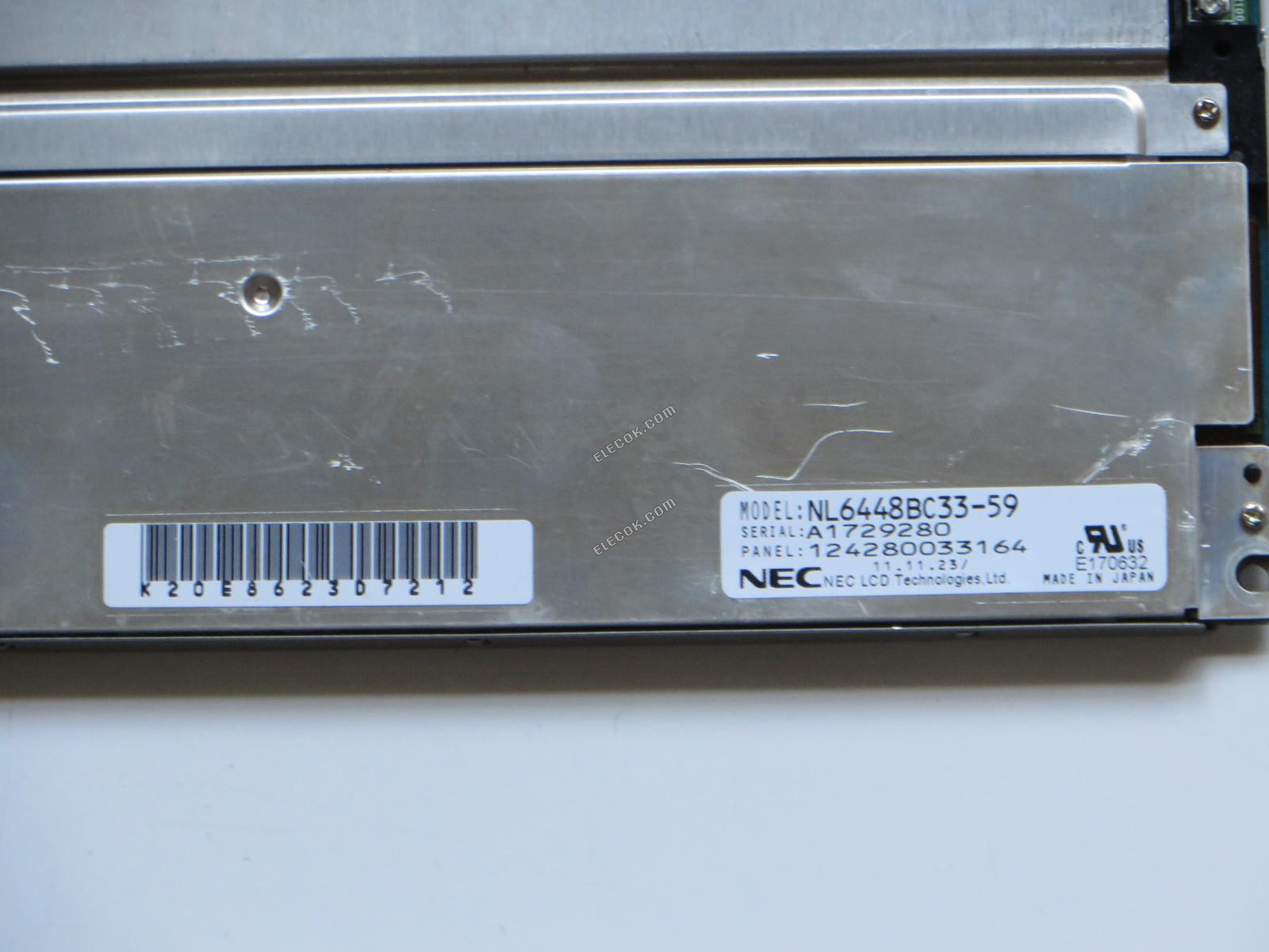 NL6448BC33-59 NEC 10,4" A-Si TFT-LCD Panel použitý 