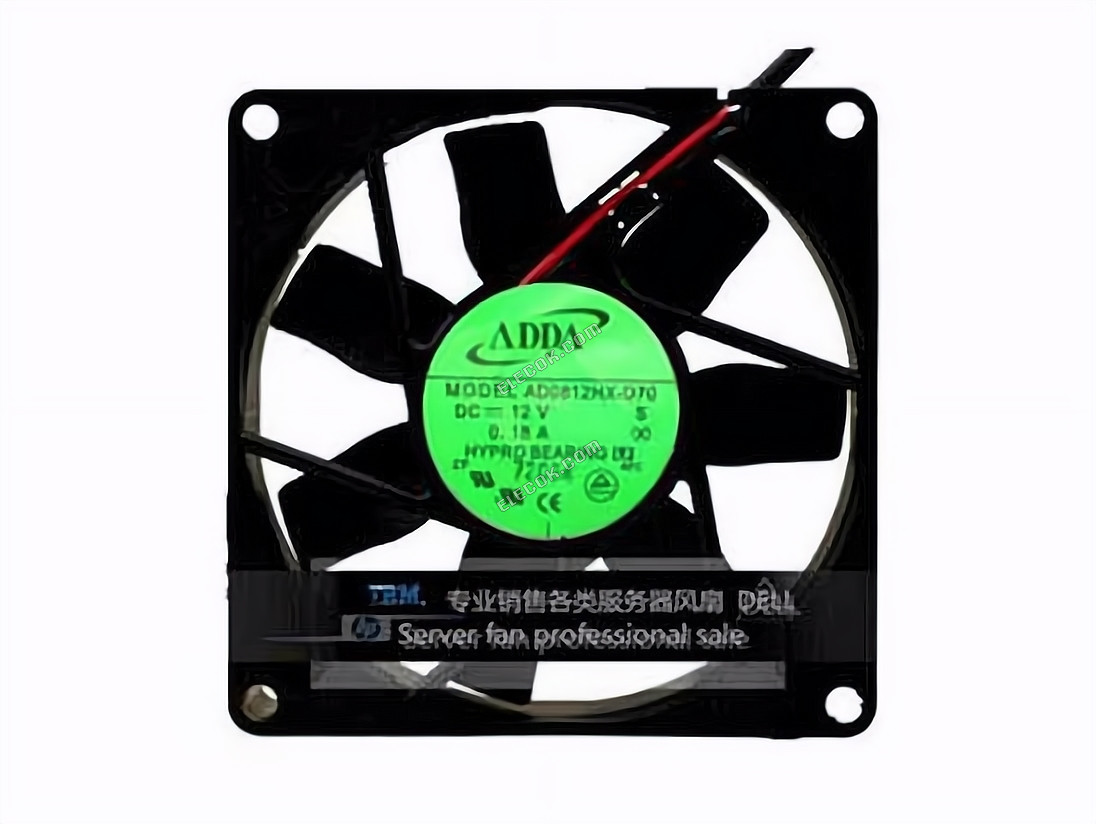 ADDA AD0812HX-D70 12V 0,18A 2 провода вентилятор охлаждения 