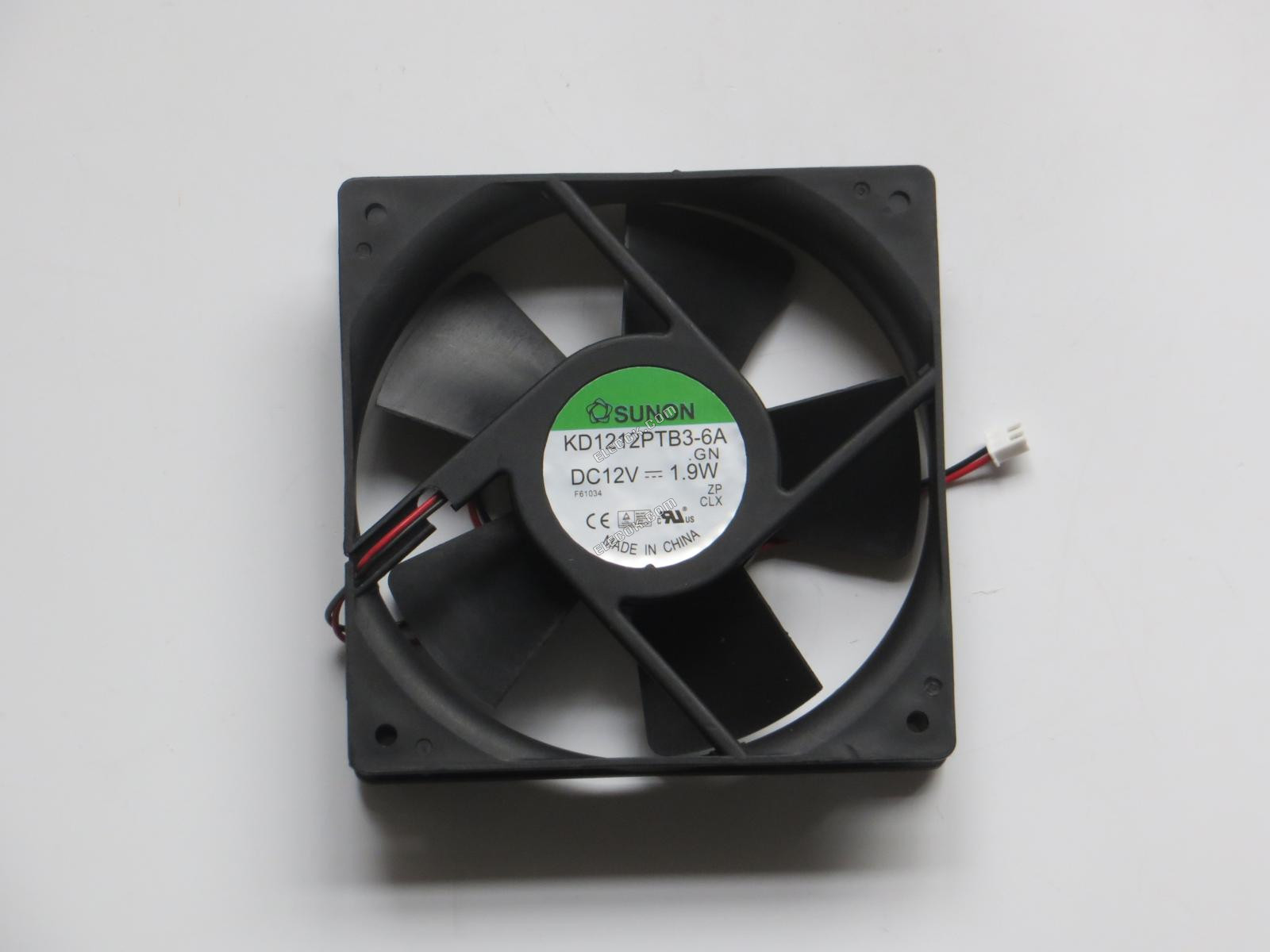 Sunon KD1212PTB3-6A .GN DC 12V 1,9W 2 Vezetékek Hűtőventilátor 