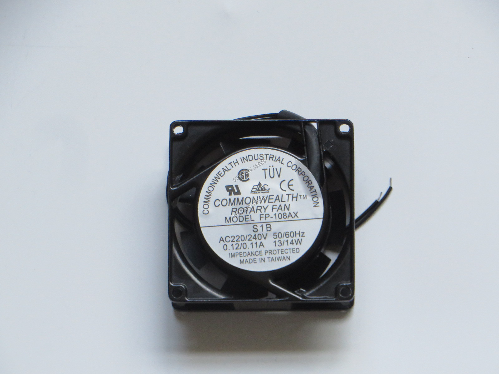Commonwealth FP-108AX 220/240V 0,12/0.10A 13/14W 2 vodiče Chladicí Ventilátor 