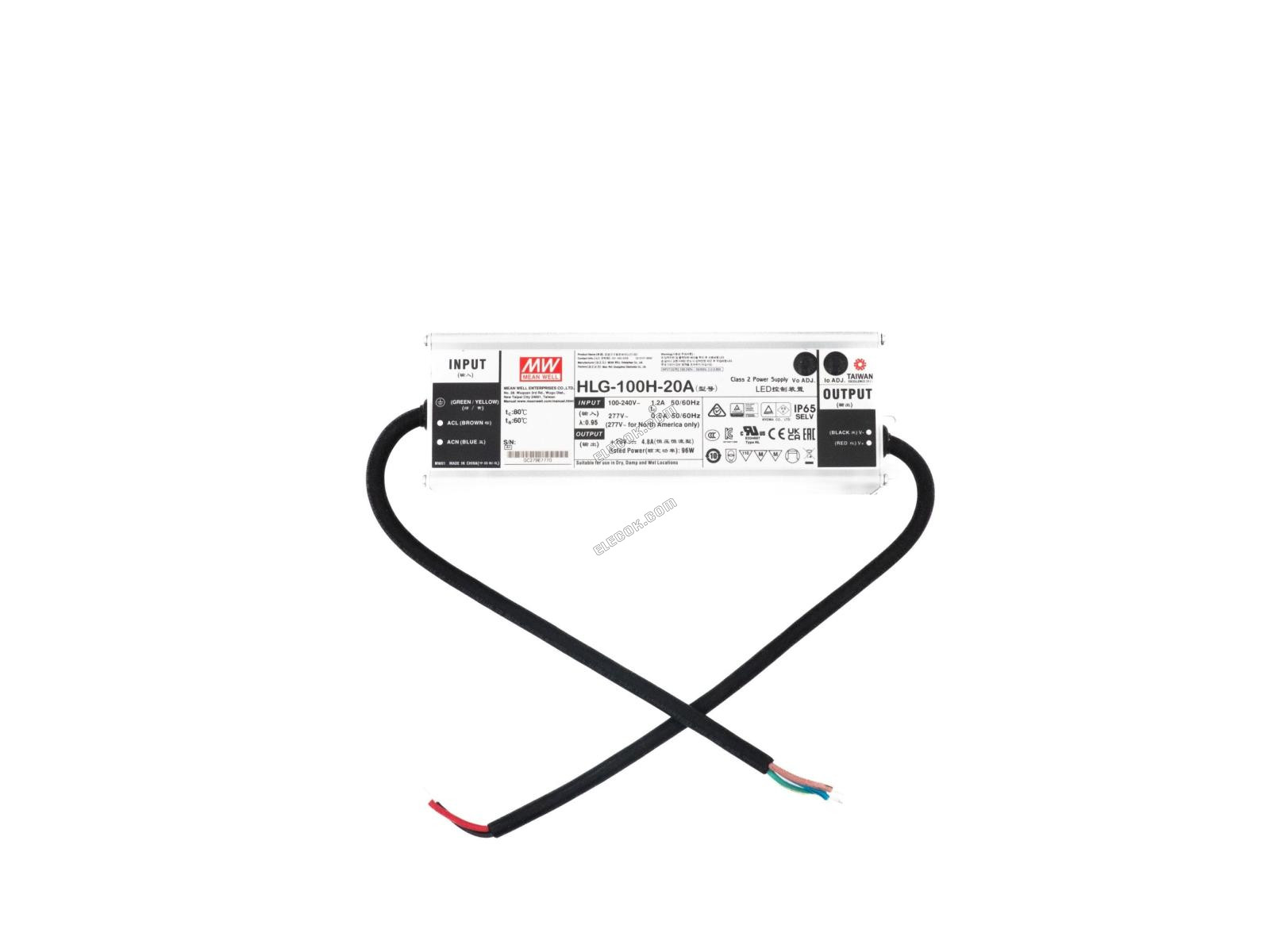 Mean Well HLG-100H-20A Tápegység 100W 20V - Állítható 