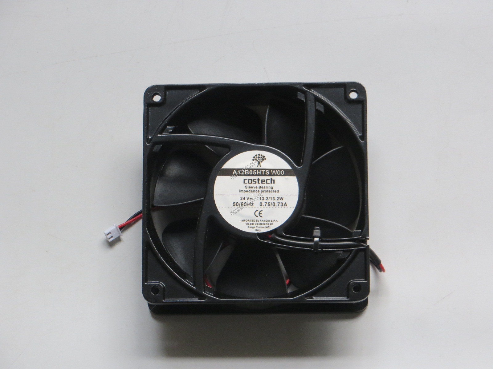 COSTECH A12B05HTS W00 24V DC 50/60HZ 0,75/0,73A 2 vodiče chladicí ventilátor, náhrada 
