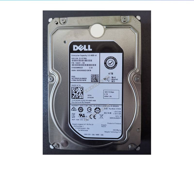 Dell 4TB SAS 12Gb 3.5 server hard drive4T ST4000NM0025 0YXG4K