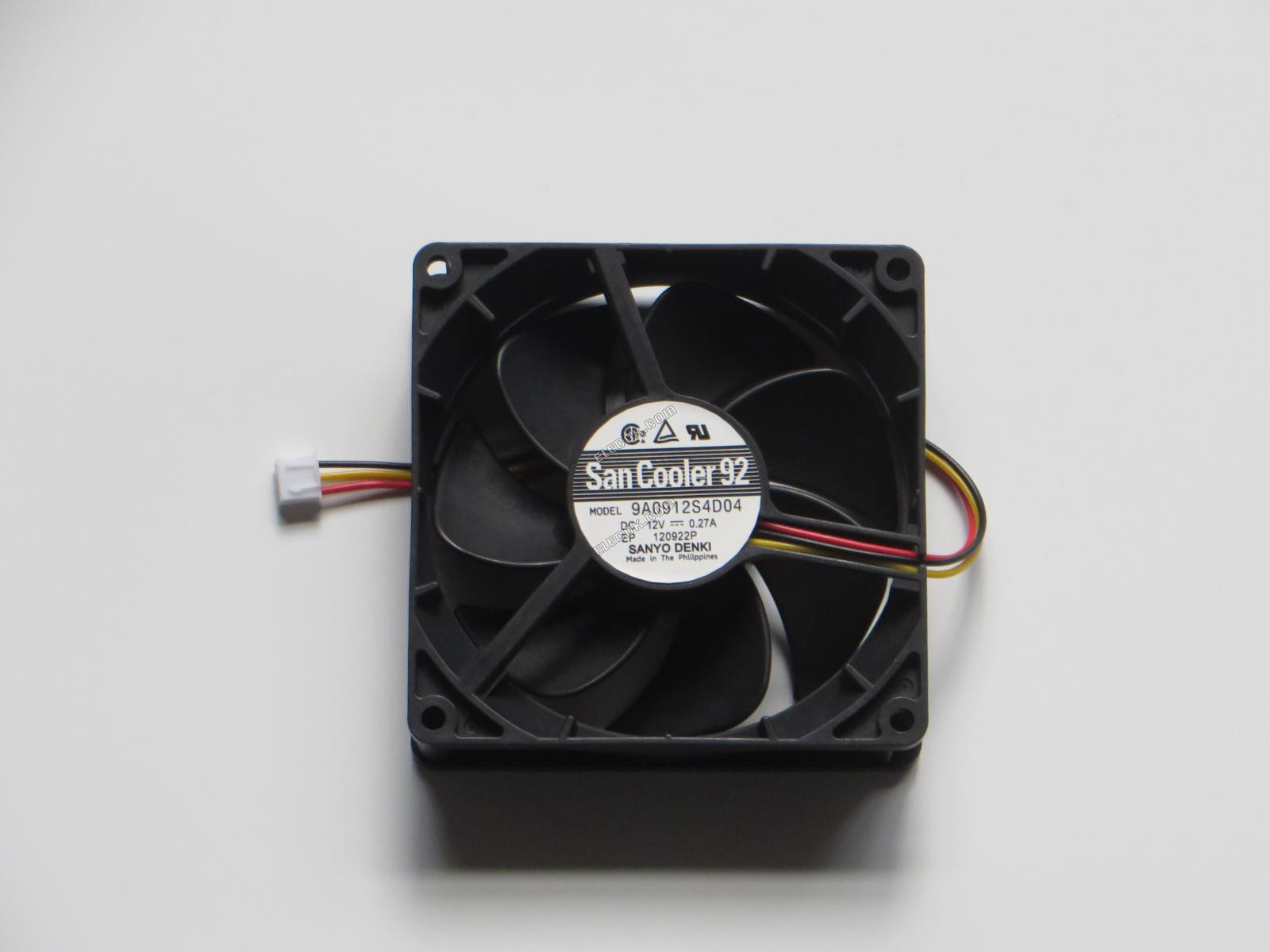 Sanyo 9A0912S4D04 12V 0,27A 3 vezeték Hűtőventilátor 