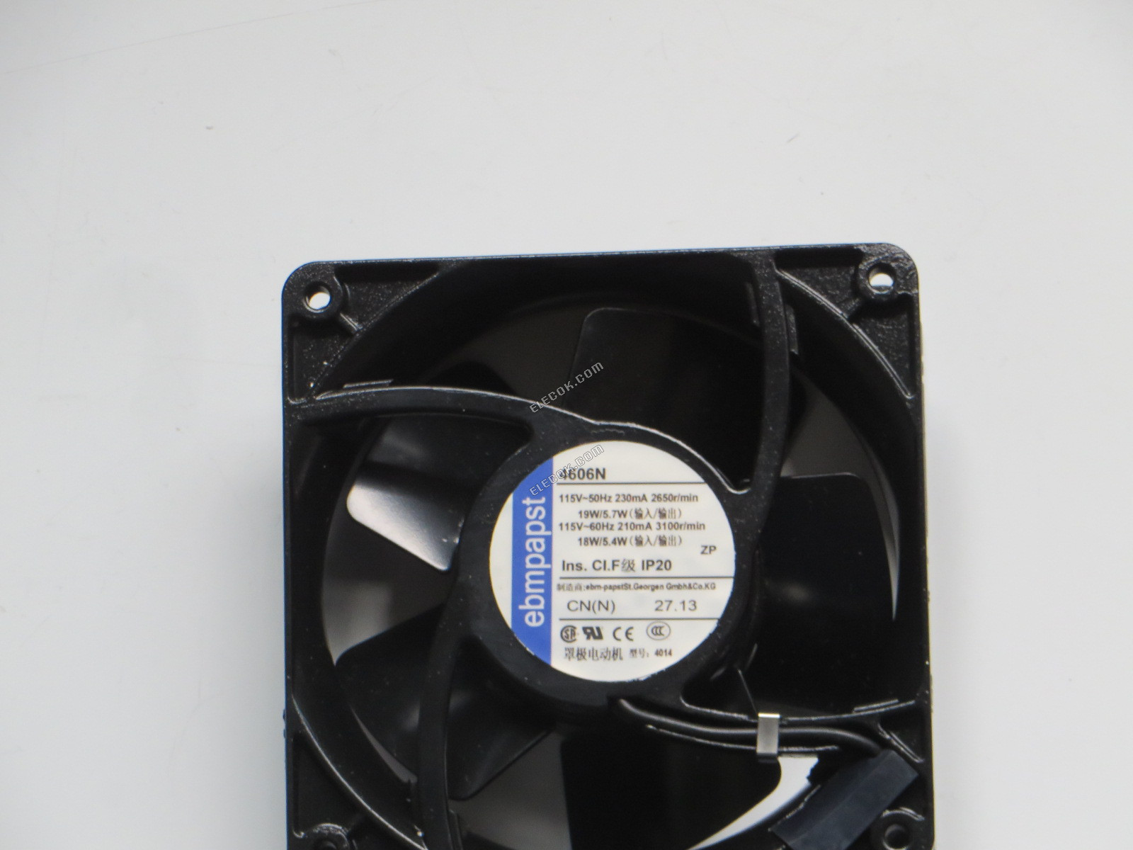 EBM-PAPST 4606N 115V 50/60HZ 18/19W ventilátor, új 