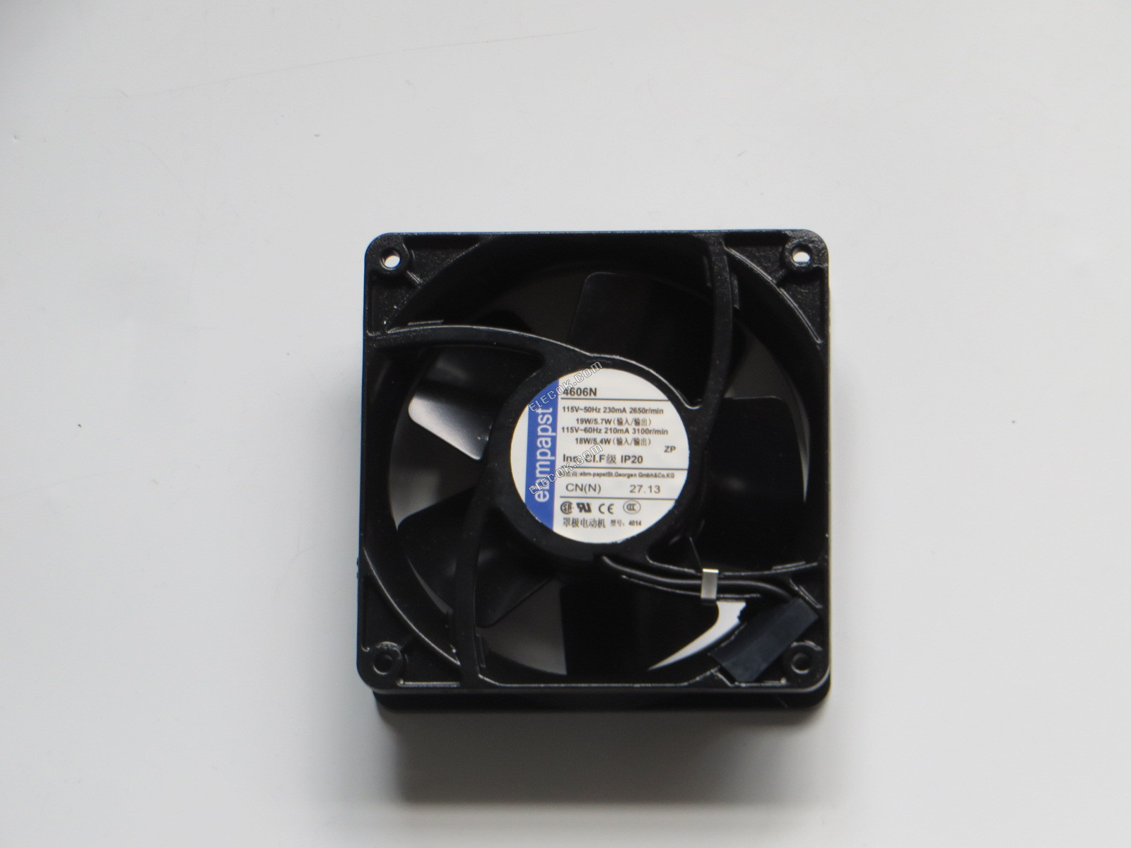 EBM-PAPST 4606N 115V 50/60HZ 18/19W ventilátor, új 
