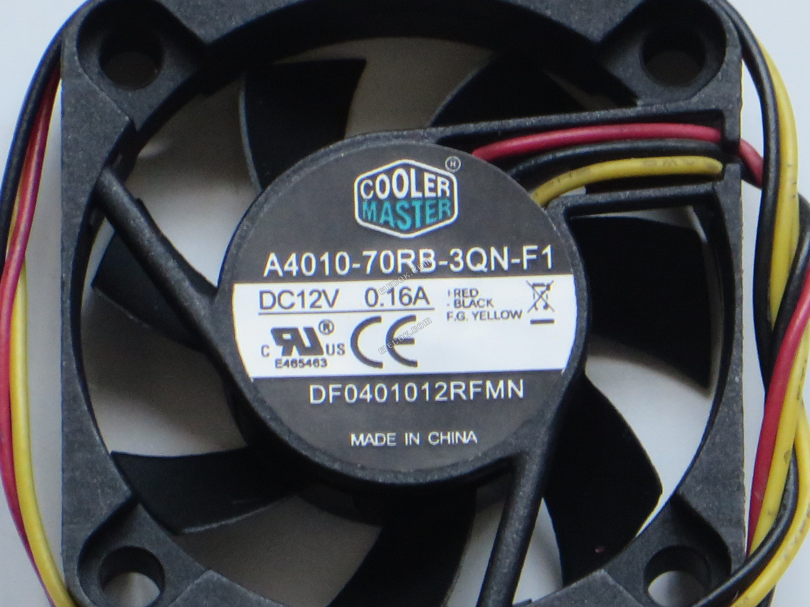COOLER MASTER A4010-70RB-3QN-F1 12V 0,16A 3 vezeték Hűtőventilátor 